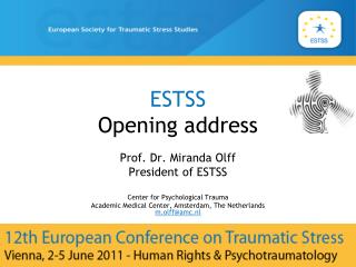 ESTSS Opening address