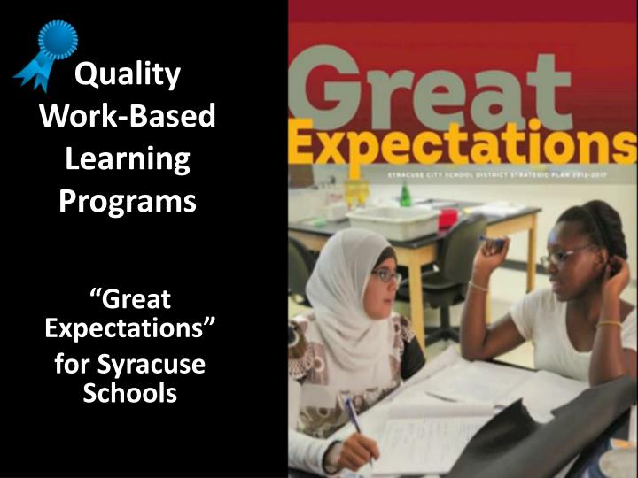 quality work based learning programs
