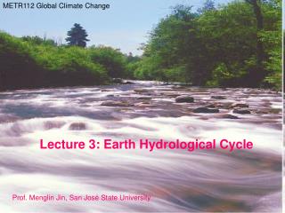 Earth Hydrological Cycle