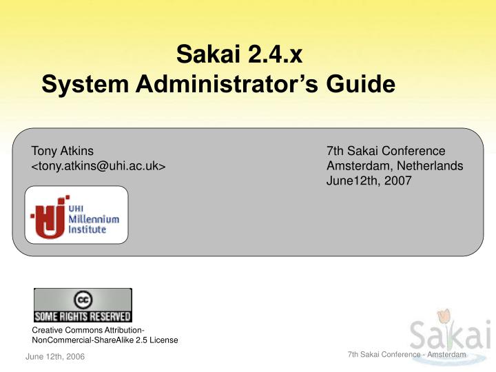 sakai 2 4 x system administrator s guide