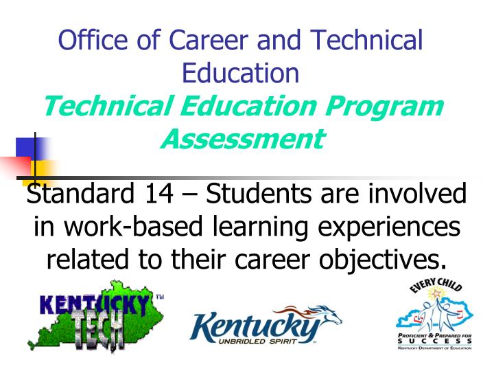 office of career and technical education technical education program assessment