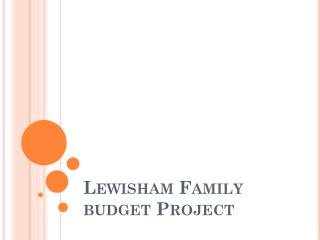 Lewisham Family budget Project