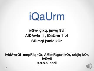 iqaurm