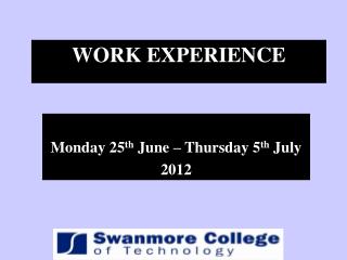 WORK EXPERIENCE