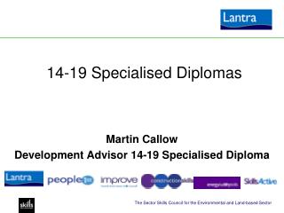 14-19 Specialised Diplomas