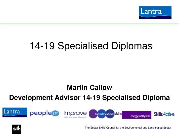 14 19 specialised diplomas