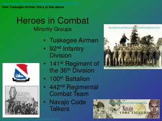 Heroes in Combat Minority Groups