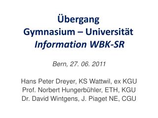 bergang gymnasium universit t information wbk sr