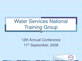 Water Services National Training Group