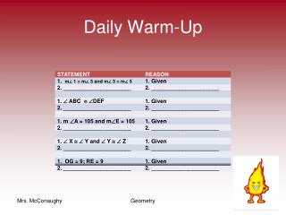 Daily Warm-Up