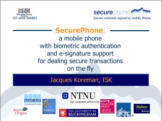 IST-2002-506883	 Secure contracts signed by mobile Phone