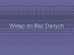 Wstęp do Baz Danych - slide 1