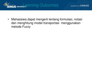 learning outcomes