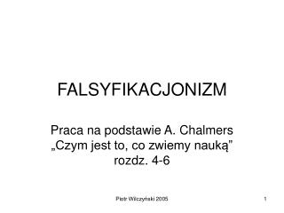 falsyfikacjonizm