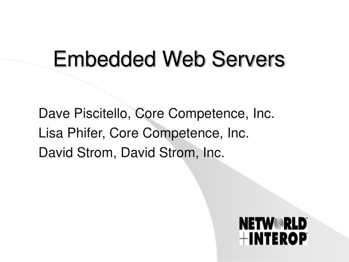 embedded web servers