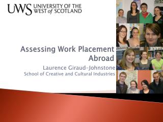 Assessing Work Placement Abroad