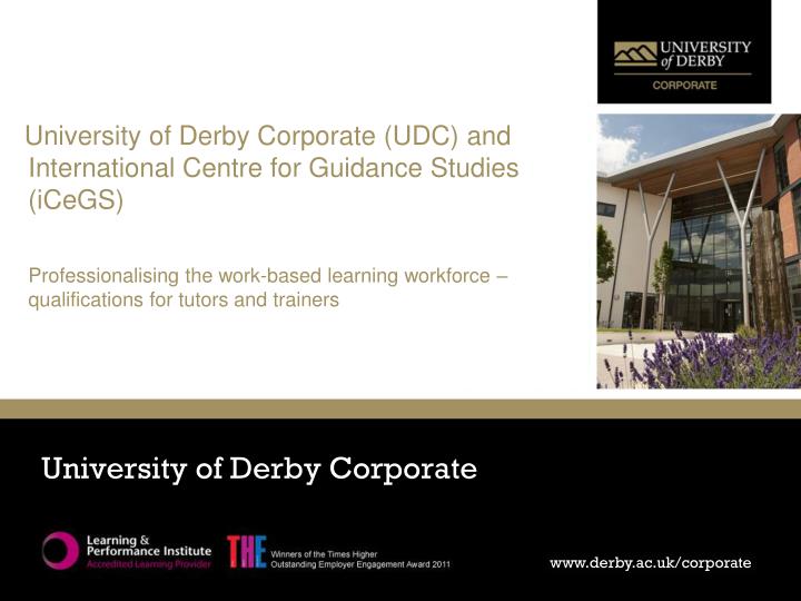university of derby corporate