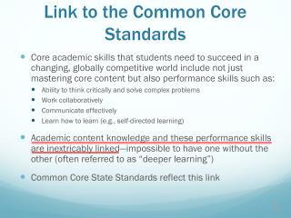 Link to the Common Core Standards