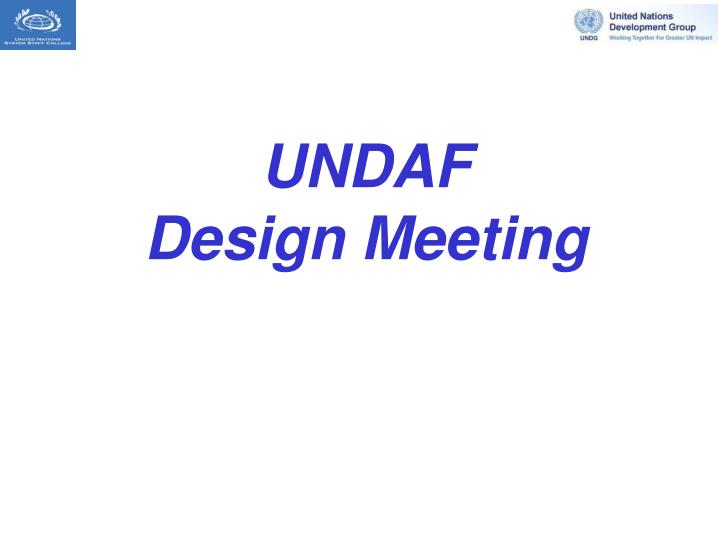 undaf design meeting