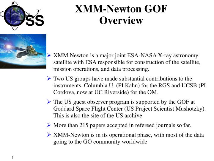 xmm newton gof overview