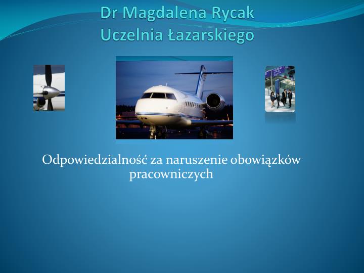 dr magdalena rycak uczelnia azarskiego