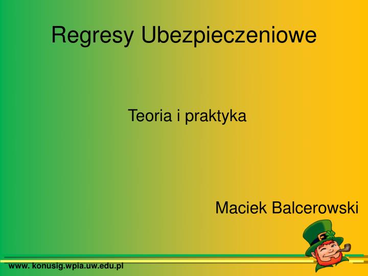 regresy ubezpieczeniowe