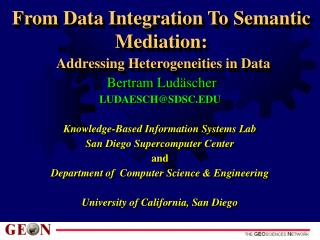From Data Integration To Semantic Mediation: Addressing Heterogeneities in Data