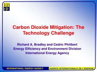 Carbon Dioxide Mitigation: The Technology Challenge