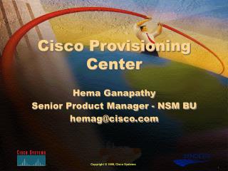 Cisco Provisioning Center