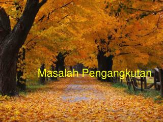 masalah pengangkutan