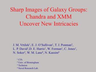 Sharp Images of Galaxy Groups: Chandra and XMM Uncover New Intricacies