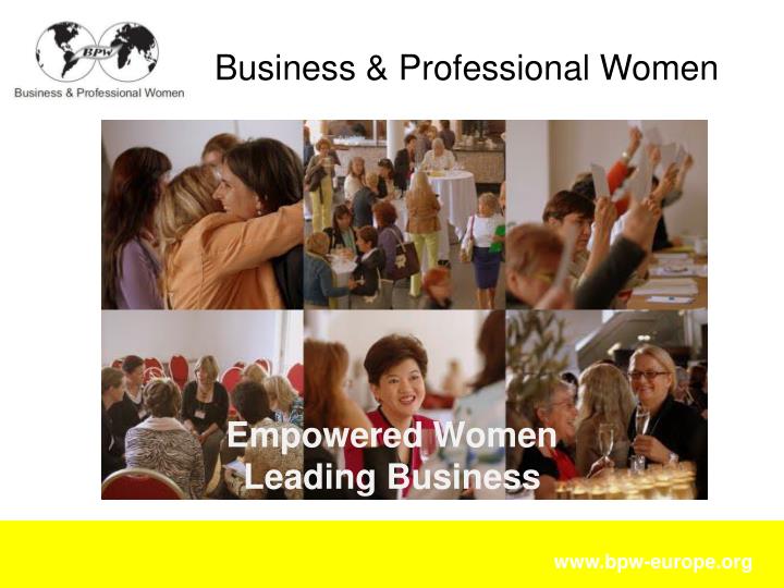 empowered women leading business