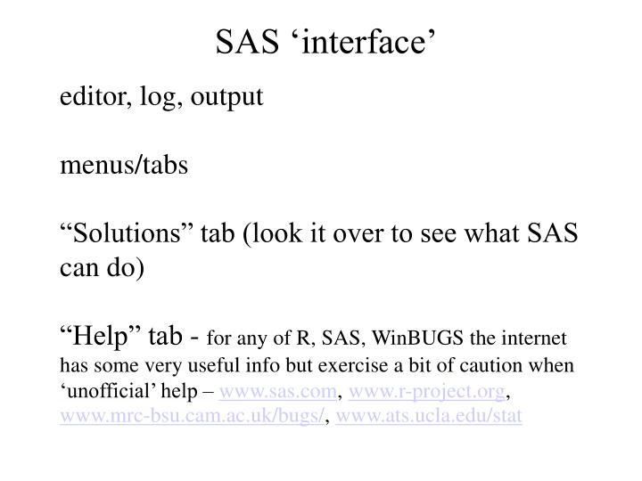 sas interface