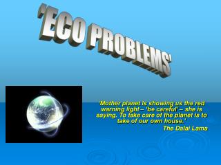 'ECO PROBLEMS'