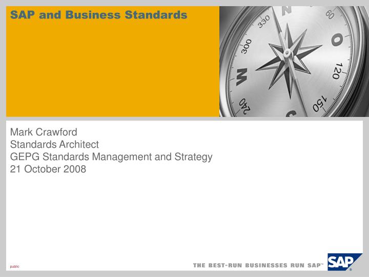 sap and business standards