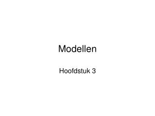 modellen