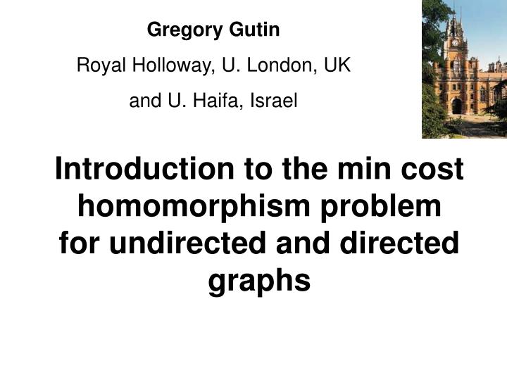 introduction to the min cost homomorphism problem for undirected and directed graphs