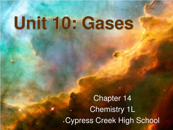unit 10 gases