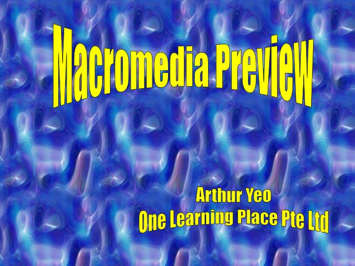 macromedia preview