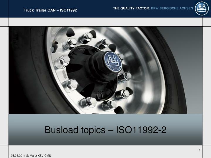 busload topics iso11992 2