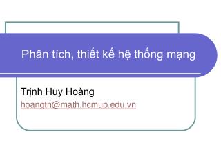 ph n t ch thi t k h th ng m ng