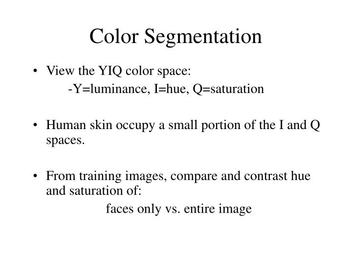 color segmentation
