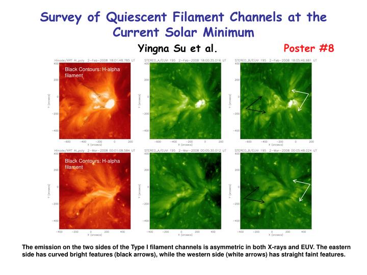 survey of quiescent filament channels at the current solar minimum yingna su et al poster 8