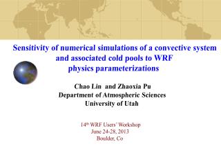 Sensitivity of numerical simulations of a convective system and associated cold pools to WRF