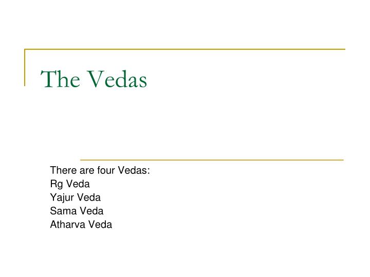 the vedas