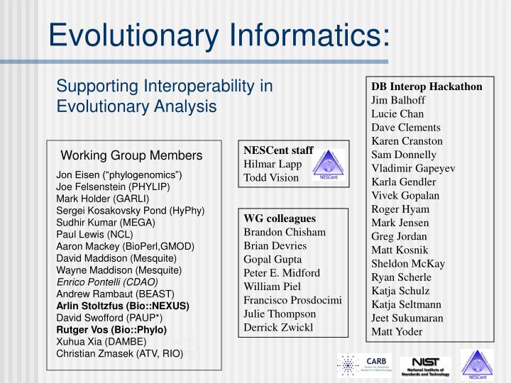 evolutionary informatics