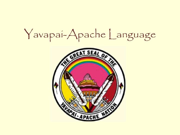 yavapai apache language