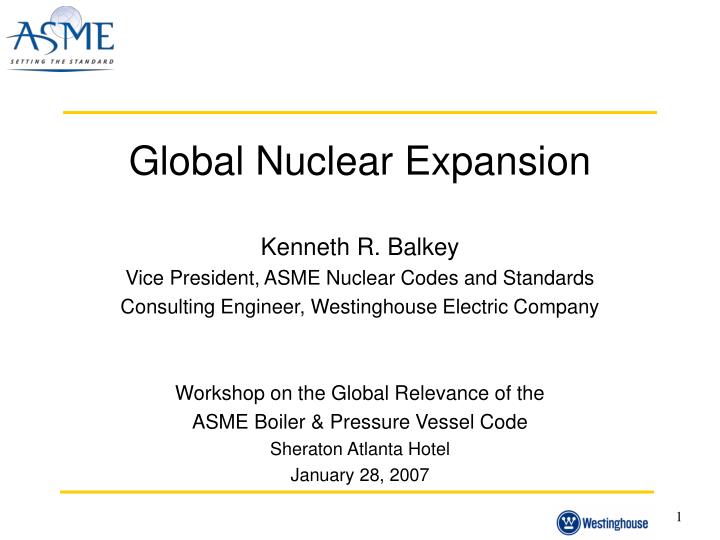 global nuclear expansion