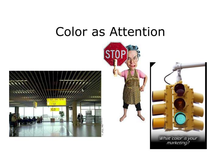 color as attention
