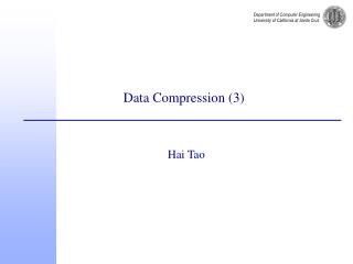 Data Compression (3)